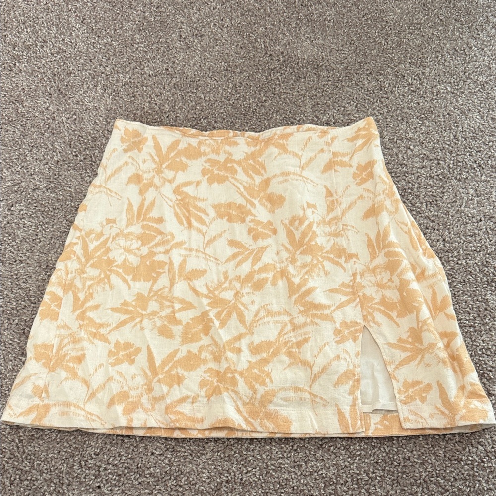 Abercrombie Linen Blend Mini Skirt